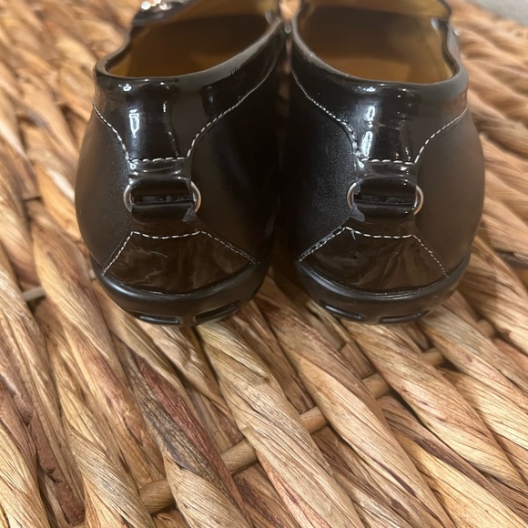 Authentic COLE HAAN LOAFERS NIKE AIR COLLAB, BLACK LEATHER SHOES - Picture 6 of 7